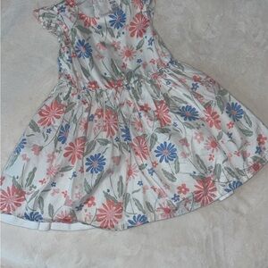 Floral Kids Dress in Pink and Blue